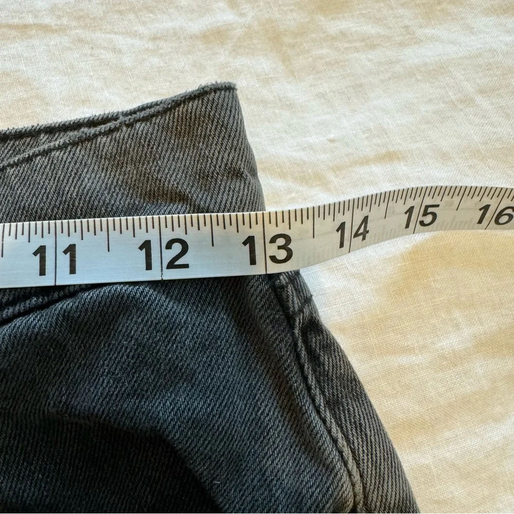 BDG Size 25W 32L Wide Leg Puddle 100% Cotton High Rise Black Patchwork Jeans - Picture 14 of 14